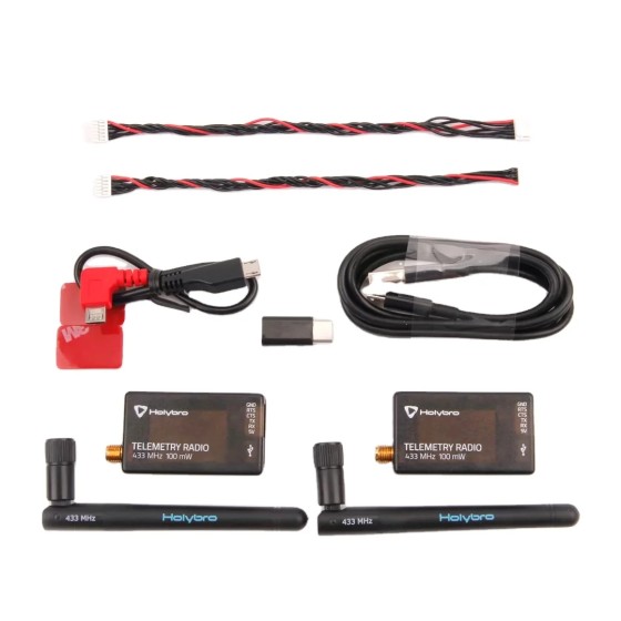 HolyBro SiK Telemetry Radio V3 100mW 500mW 433MHZ 915MHZ para Pixhawk Radiolink MINI PIX RC Drone controlador de vuelo